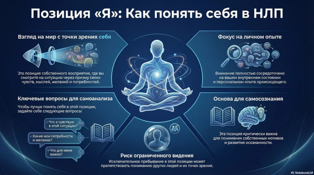 ПОЗИЦИЯ «Я»: ПОНЯТЬ СЕБЯ В НЛП